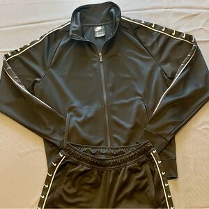 Nike Black Tracksuit with White Detailing